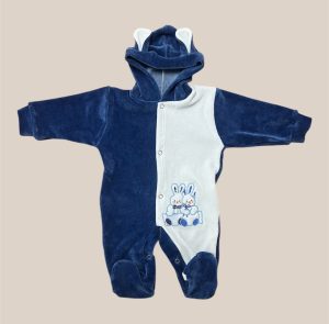 Osito Plush Azul con Blanco para Bebé