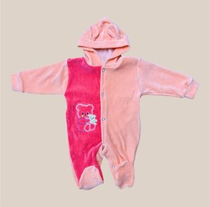 Osito Plush Damasco con Fucsia para Bebé