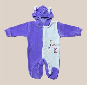 Osito Plush Lila con Blanco para Bebé