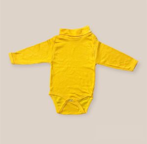 Body Beatle Amarillo Oro de Algodón para Bebé