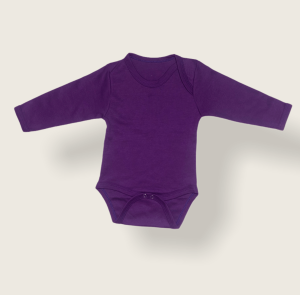 Body Morado de Algodón para Bebé