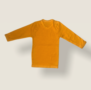 Camiseta Amarillo Oro de Algodón para Bebé
