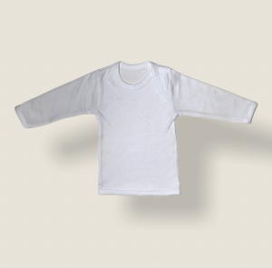 Camiseta Blanca de Algodón para Bebé