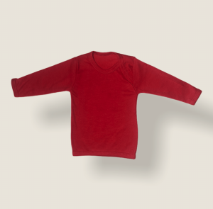 Camiseta Roja de Algodón para Bebé