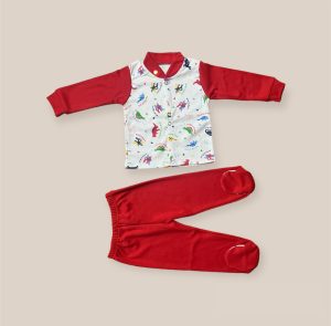 Pijama Bebé Rojo de Algodón